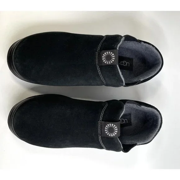 Ugg Men's 1017266 Hanz Black Ankle-High Suede Slipper Pull on 9M EUR 42 - Picture 3 of 10